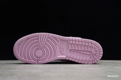 JORDAN AIR WHITE 555112-103 LIGHT PINK-BLACK MID 1 ARCTIC 0811